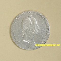 1 tolar konvenční 1825 G