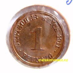 Německo - 1 Reich Pfennig 1911 J