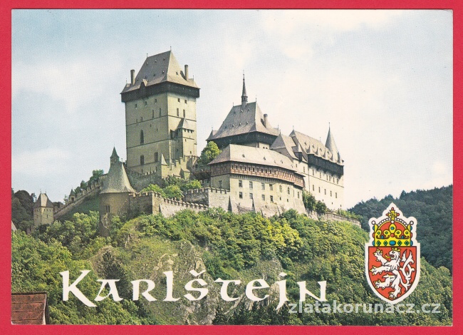 Karlštejn - gotický hrad založený Karlem IV. v roce 1348
