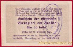 Weinzierl - 20 haléřů - 1920