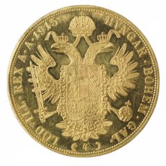 4 Dukát 1915 (novoražba) F.J.I. - Varianta meče