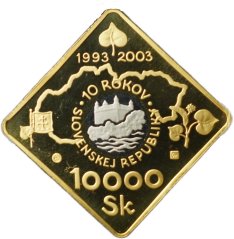 2003 - 10 000 Sk - Vznik SR