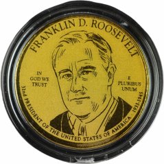 Zlatá mince Rovníková Guinea - 250 Pesetas 2022 - Franklin D. Roosevelt
