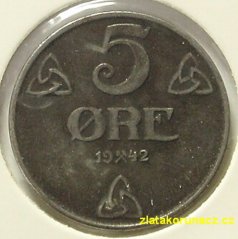 Norsko - 5 ore 1942