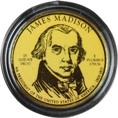 Zlatá mince Rovníková Guinea - 250 Pesetas 2022 - James Madison