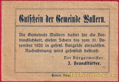 Wallern - 20 haléřů - 1920