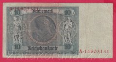 Německo - 10 Reichsmark 22.1.1929 - série A-R - 8 m.č.