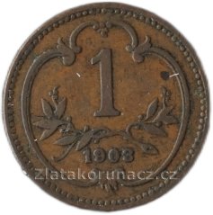 1 haléř F.J.I.-1903