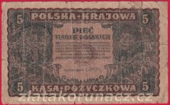 Polsko - 5 Marek 1919