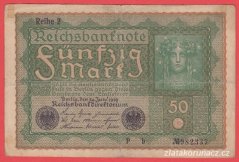 Německo - 50 mark 24.6.1919 - série Pb-pořadí 2