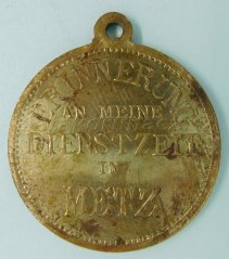Německo - Wilhelm II. - Připomenutí na službu v Metzu