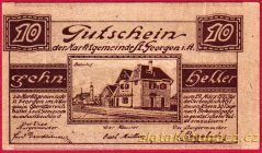 St. Georgen - 10 haléřů - 1920 - hnědá