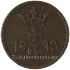 Polsko - Gdaňsk - 1 pfennig 1930