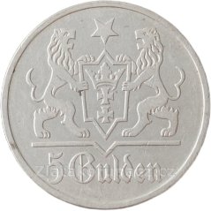 Polsko - Gdaňsk - 5 Gulden 1923