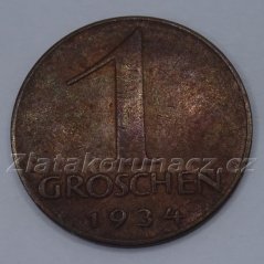 Rakousko - 1 groschen 1934