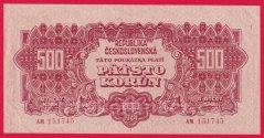 500 korun 1944 AM 2x perf.