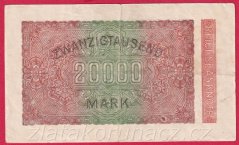 Německo - 20.000 mark 20.2.1923 - série U-BK