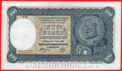 100 Ks 1940 - I. vydání F 10 neperf.