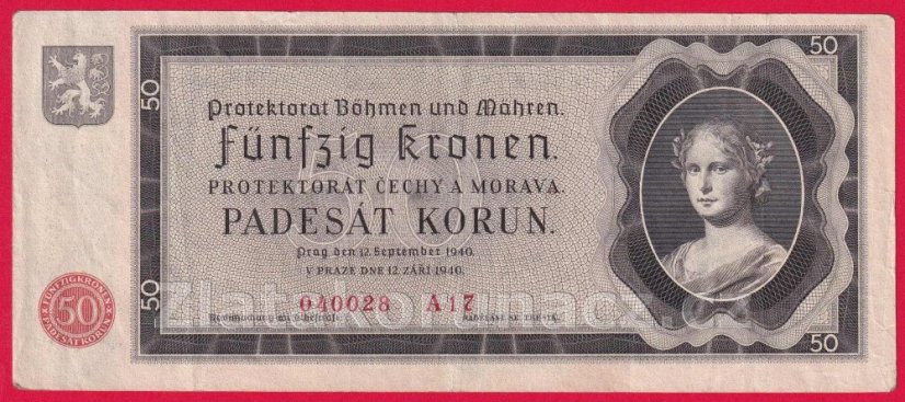 50 Korun 1940 A 17