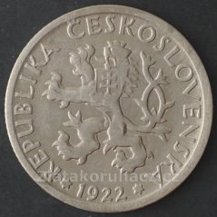 1 koruna 1922
