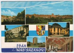Žďár nad Sázavou - Koláž města s erbem
