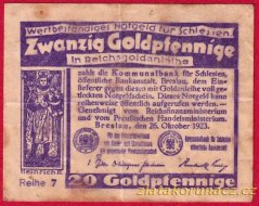 Breslau - 20 goldpfennig - 1923