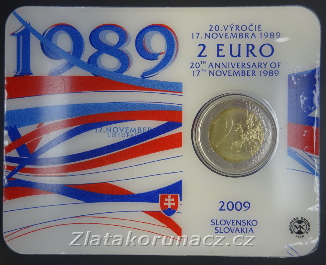 Výroční 2€ 2009 - 20 Výročie 17. Novembra 1989