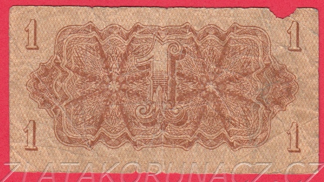 1 koruna 1944 BE Neperf.