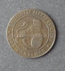 Španělsko - 2 centimos 1870