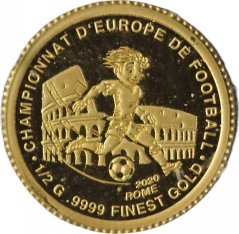 Zlatá mince Senegal - 250 Francs 2020 Kick-off in Rome