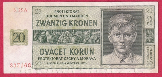 20 Korun 1944 A 25