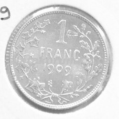 Belgie - 1 frank 1909 Belges