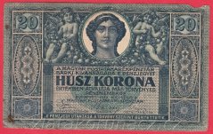 Maďarsko- 20 Korona 1919