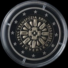 2023 - 2€ První transfúze krve na Slovensku Proof