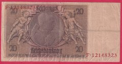 Německo - 20 Reichsmark 22.1.1929 - série F-i - 8 m.č.
