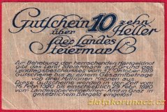 Steiermark - 10 haléřů - 1920