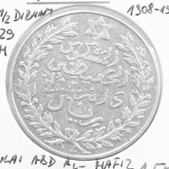 Maroko - 2 a 1/2 dirham 1329 (1911) AH