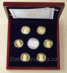 Sada oběžných mincí 2019 - 20 Kč Rok měny proof - dřevěná etue