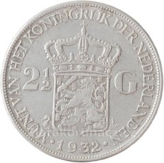 Holandsko - 2 1/2 Gulden 1932