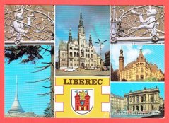 Liberec-ozdobná mříž s postavou hasiče