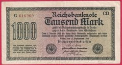 Německo - 1000 mark 15.9.1922 - série G-CD