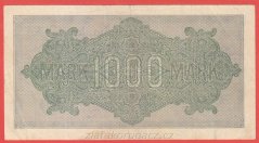 Německo - 1000 mark 15.9.1922 - série Gl-OE