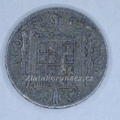 Španělsko - 5 centimos 1941