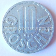 Rakousko - 10 groschen 1976