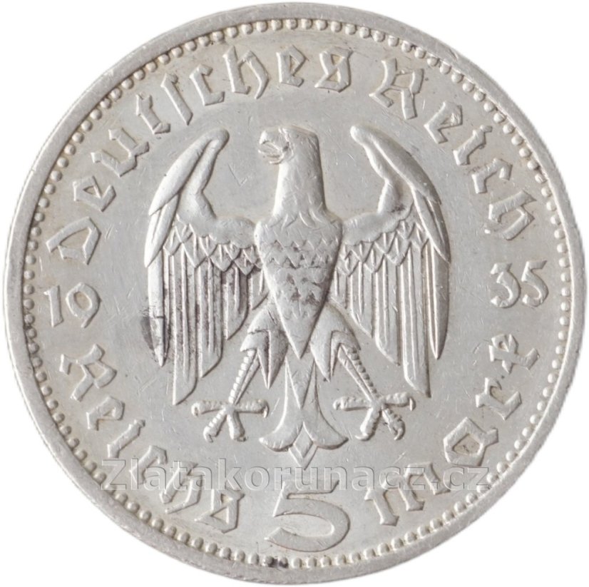 5 marka-1935 F