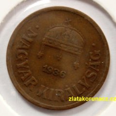 Maďarsko - 2 fillér 1936 BP