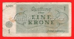 1 K - Terezínská poukázka A 020