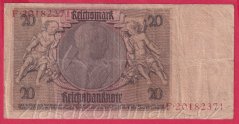 Německo - 20 Reichsmark 22.1.1929 - série F-G- 8 m.č.