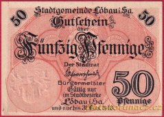 Löbau - 50 pfennig - 1918
