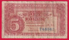 5 Kčs 1949 A 12